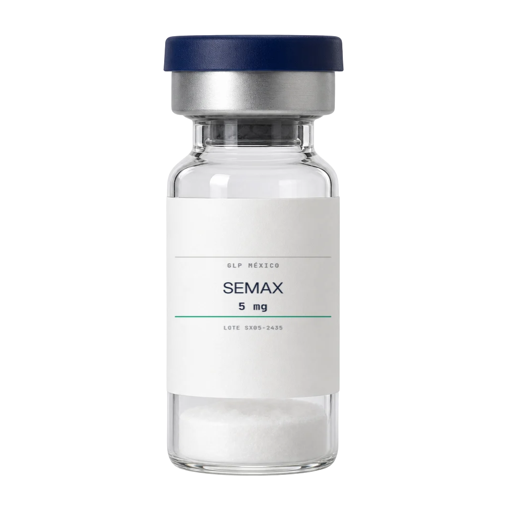 Vial de Semax liofilizada para investigación in vitro
